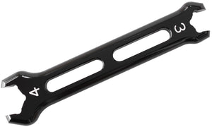 Aeroflow AF98-2244-1-4-3 DOUBLE ENDED PRO SPANNER SINGLBLACK -3AN TO -4AN