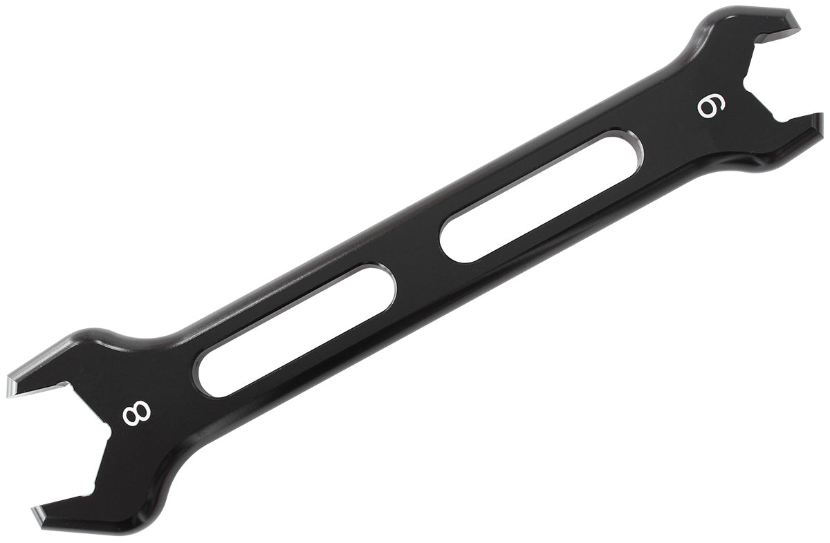 Aeroflow AF98-2244-1-8-6 DOUBLE ENDED PRO SPANNER SINGLBLACK SPANNER -6AN TO -8AN