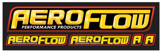 Aeroflow AF99-2001 Aeroflow Promo Sticker Sheet 105mm x 25mm / 4-1/8" x 1"