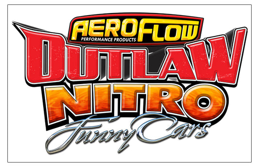 Aeroflow AF99-2003 Aeroflow Outlaw Nitro Funny Car Sticker 135mm x 220mm