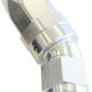 Aeroflow 100 & 450 series braided hose 30 Deg End -06AN Silver Full Flow Taper Style Aeroflow Performance Products AF197-06S