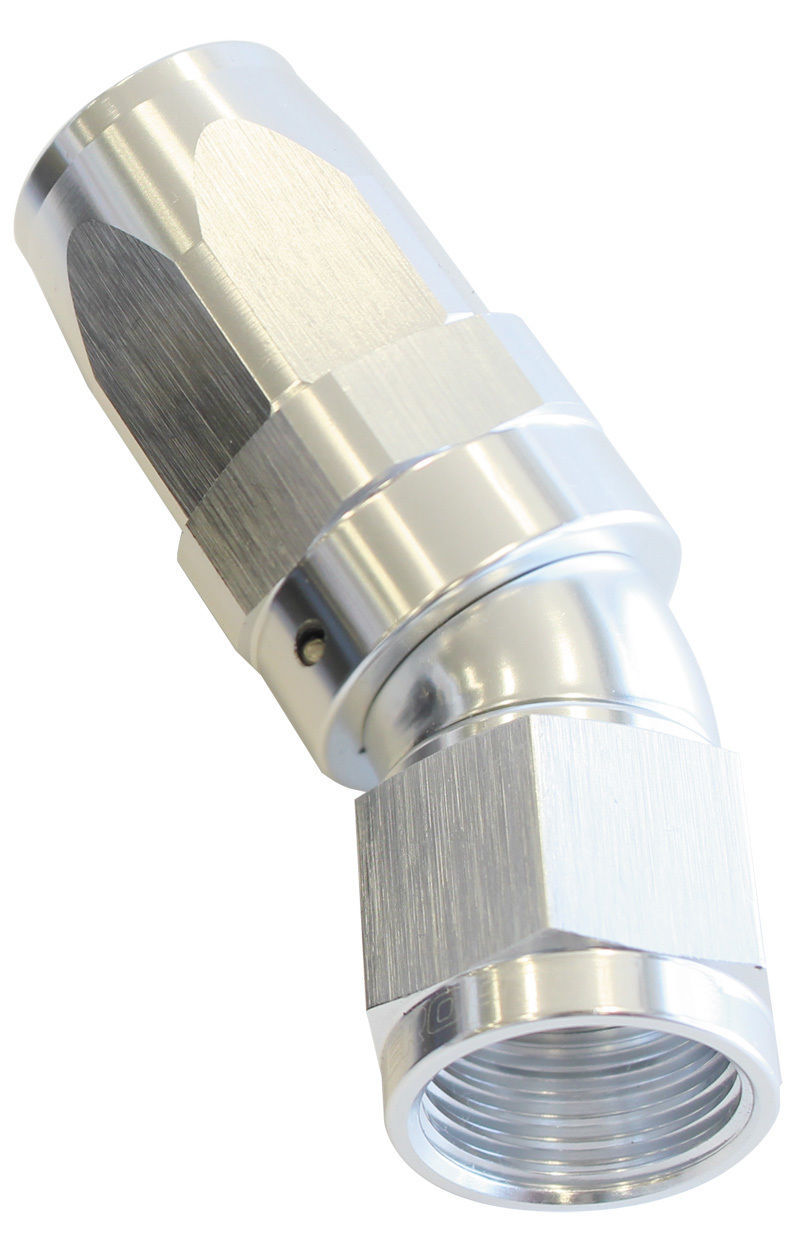 Aeroflow AF197-12S 30 Deg Hose End -12AN Silver Full Flow Taper Style