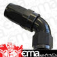 Aeroflow AF198-16BLK 60 Deg Hose End -16AN Black Full Flow Taper Style