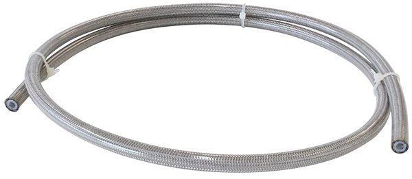 200 Series Stainless Steel Braided Hose -3AN (Suits Brake fittings, PTFE inner lining, Clear PVC outer coating, 100m) (AF200-03-100CC)