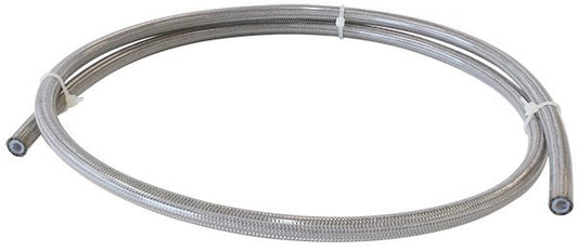200 Series Stainless Steel Braided Hose -3AN (Suits Brake fittings, PTFE inner lining, Clear PVC outer coating, 100m) (AF200-03-100CC)
