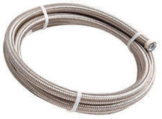 Aeroflow AF200-06-15M SS PTFE Braided Hose -6AN 15M Clamshell Pack 11.3 mm OD