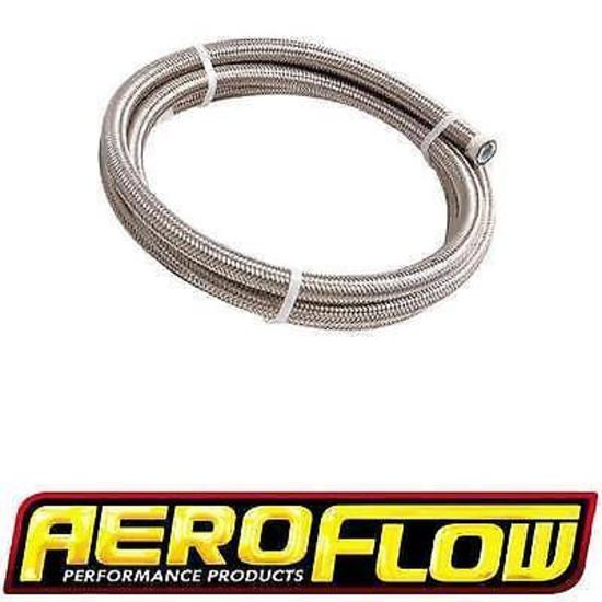Aeroflow AF200-06-1M SS PTFE Braided Hose -6AN 1M Clamshell Pack 11.3mm OD