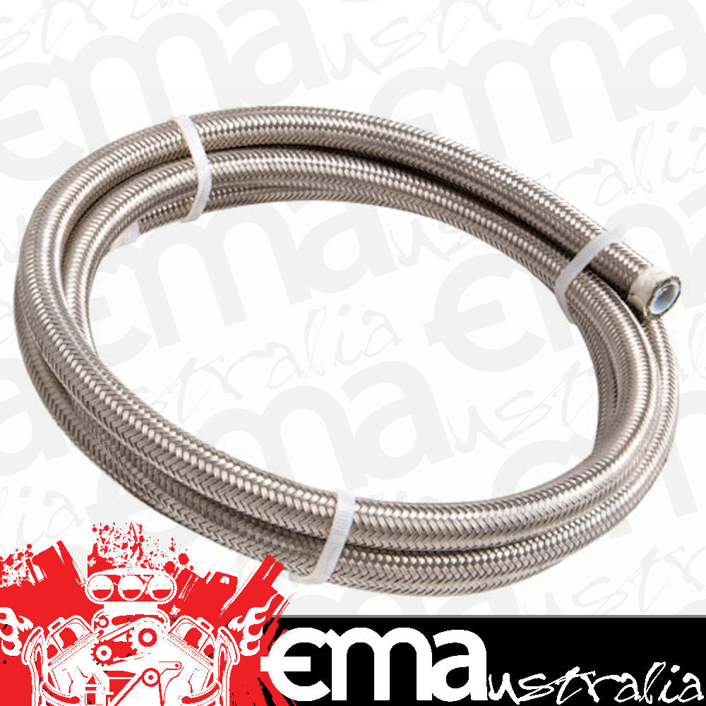 Aeroflow AF200-06-4.5M SS PTFE Braided Hose -6AN 4.5M Clamshell Pack 11.3M OD