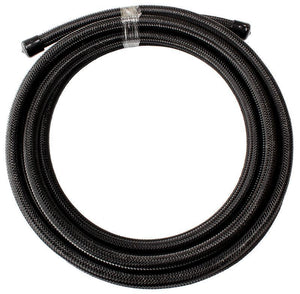 Aeroflow AF200-12-1MBLK SS PTFE Braided Hose -12AN 1M Black Stainless