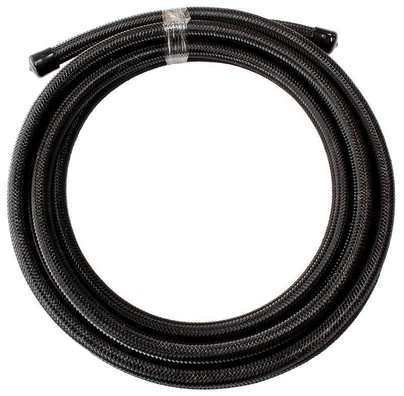 Aeroflow AF200-12-3MBLK SS PTFE Braided Hose -12AN 3M Black Stainless