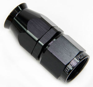 Aeroflow AF201-03DBLK Alloy Straight Hose End -3AN Black Swivel Nut Suit PTFE