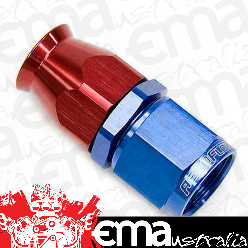 Aeroflow AF201-04D Alloy Straight Hose End -4AN Blue Swivel Nut Suit PTFE