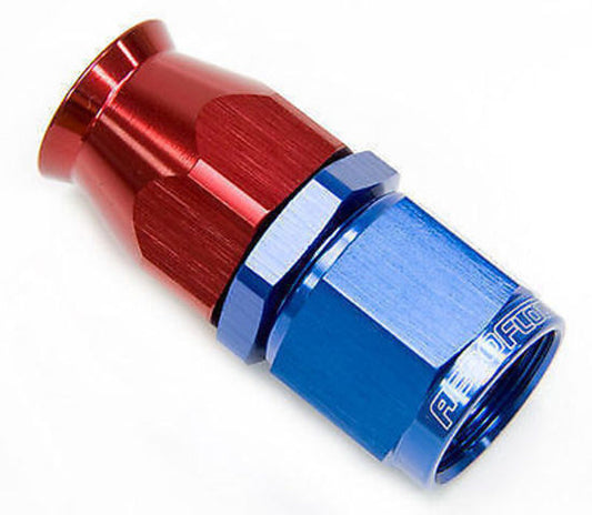 Aeroflow AF201-04D Alloy Straight Hose End -4AN Blue Swivel Nut Suit PTFE