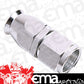 Aeroflow AF201-04DS Alloy Straight Hose End -4AN Silver Swivel Nut Suit PTFE
