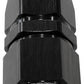 Aeroflow AF201-06DBLK-25 Alloy Straight Hose End -6AN Black Swivel Nut Suit PTFE