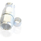 Aeroflow Performance Products AF201-08DS Alloy Straight Hose End -8AN Silver Swivel Nut Suit PTFE