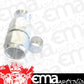 Aeroflow Performance Products AF201-08DS Alloy Straight Hose End -8AN Silver Swivel Nut Suit PTFE