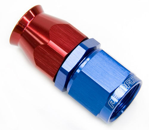 Aeroflow AF201-16D Alloy Straight Hose End -16AN Blue Swivel Nut Suit PTFE