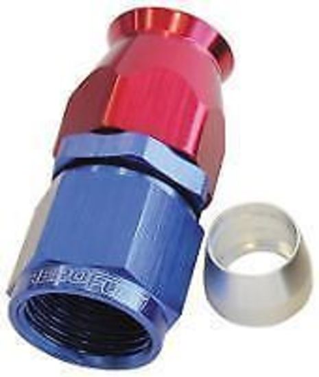 Aeroflow 200 & 570 series braided hose Alloy Straight End -20AN Blue Swivel Nut Suit PTFE Aeroflow Performance Products AF201-20D