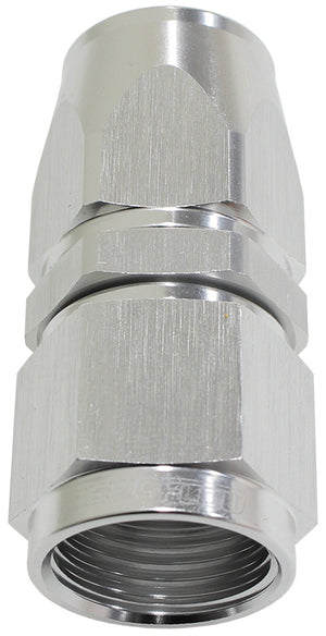 Aeroflow AF201-20DS Alloy Straight Hose End -20AN Silver Swivel Nut Suit PTFE