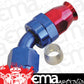 Aeroflow Performance Products AF202-08D Alloy 45 Deg Hose End -8AN Blue Full Swivel Suit PTFE