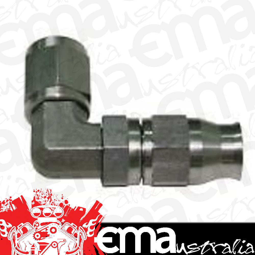 Aeroflow Performance Products AF203-03 SS 90 Deg Hose End -3AN Steel Swivel Nut Suit PTFE