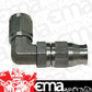 Aeroflow AF203-04-03 SS 90 Deg Hose End -4AN B-Nut to -3 PTFE Hose