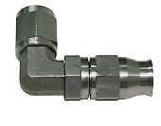 Aeroflow AF203-04-03 SS 90 Deg Hose End -4AN B-Nut to -3 PTFE Hose