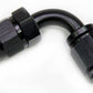 Aeroflow AF203-06DBLK Alloy 90 Deg Hose End -6AN Black Full Swivel Suit PTFE