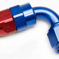 Fuel pumps/ Regulators Alloy 90 Deg Hose End -8AN Blue Full Swivel Suit PTFE Aeroflow Performance Products AF203-08D