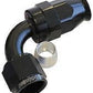 Aeroflow 200 & 250 series braided hose Alloy 90 Deg End -10AN Black Full Swivel Suit PTFE Aeroflow Performance Products AF203-10DBLK