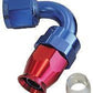 Aeroflow 200 & 250 series braided hose Alloy 120 Deg End -3AN Blue Full Swivel Suit PTFE Aeroflow Performance Products AF204-03D