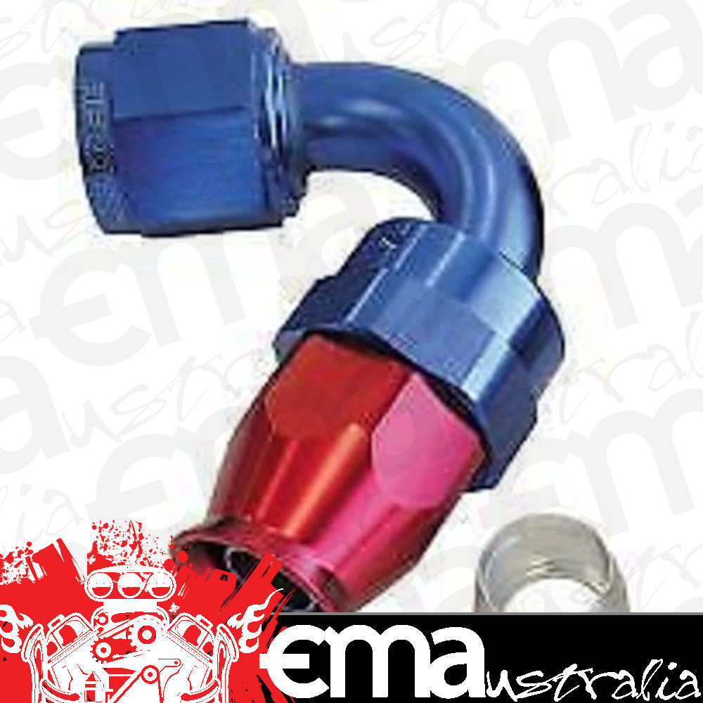 Aeroflow 200 & 250 series braided hose Alloy 120 Deg End -3AN Blue Full Swivel Suit PTFE Aeroflow Performance Products AF204-03D