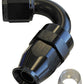 Aeroflow AF204-06DBLK Alloy 120 Deg Hose End -6AN Black Full Swivel Suit Teflon