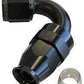 Aeroflow AF204-08DBLK Alloy 120 Deg Hose End -8AN Black Full Swivel Suit Teflon