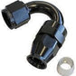Aeroflow 200 & 250 series braided hose Alloy 150 Deg End -4AN Black Full Swivel Suit Teflon Aeroflow Performance Products AF205-04DBLK
