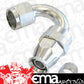 Aeroflow 200 & 250 series braided hose Alloy 150 Deg End -8AN Silver Full Swivel Suit Teflon Aeroflow Performance Products AF205-08DS