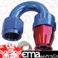 Aeroflow AF206-06D Alloy 180 Deg Hose End -6AN Blue Full Swivel Suit Teflon