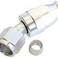 Aeroflow 200 & 250 series braided hose Alloy 30 Deg End -4AN Silver Swivel Nut Suit Teflon Aeroflow Performance Products AF207-04DS
