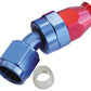 Aeroflow Performance Products AF207-08D Alloy 30 Deg Hose End -8AN Blue Swivel Nut Suit Teflon