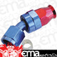 Aeroflow Performance Products AF207-08D Alloy 30 Deg Hose End -8AN Blue Swivel Nut Suit Teflon
