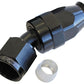 Aeroflow AF207-08DBLK Alloy 30 Deg Hose End -8AN Black Swivel Nut Suit Teflon