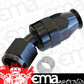 Aeroflow AF207-08DBLK Alloy 30 Deg Hose End -8AN Black Swivel Nut Suit Teflon