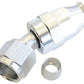 Aeroflow AF207-08DS Alloy 30 Deg Hose End -8AN Silver Swivel Nut Suit Teflon