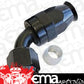 Aeroflow AF208-06DBLK Alloy 60 Deg Hose End -6AN Black Swivel Nut Suit Teflon