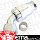 Aeroflow 200 & 250 series braided hose Alloy 60 Deg End -6AN Silver Swivel Nut Suit Teflon Aeroflow Performance Products AF208-06DS