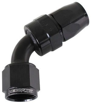 Aeroflow AF208-12DBLK Alloy 60 Deg Hose End -12AN Black Swivel Nut Suit Teflon