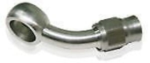 Aeroflow AF209-03 -3AN 45 Deg Banjo 7/16" Stainless Suit Teflon