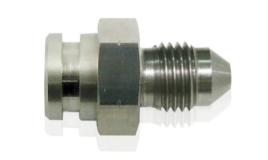 Aeroflow AF271-04 Female Inverted Flare 19mm Hexretain Clip Reces 7/16x24 -4An