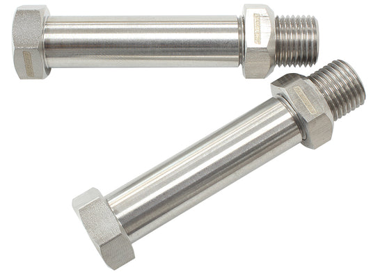 Aeroflow AF285-02 SS 2-3/8" Thru Frame with 2xm10 x 1.0 Female Thread
